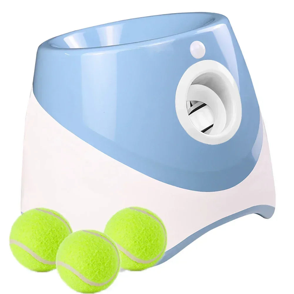 Juguete lanzador de pelotas para perros Productos para mascotas Juguetes para perros Mantener la salud de la mascota Lanzamiento automático 3 configuraciones de distancias Para jugar en interiores y exteriores