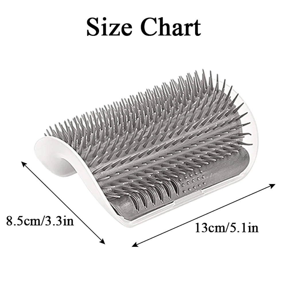 Cepillo y peine masajeador para el pelo de gatos, cepillo y peine para el pelo de gatos, productos de belleza para mascotas, limpieza facial, raspador para la picazón.