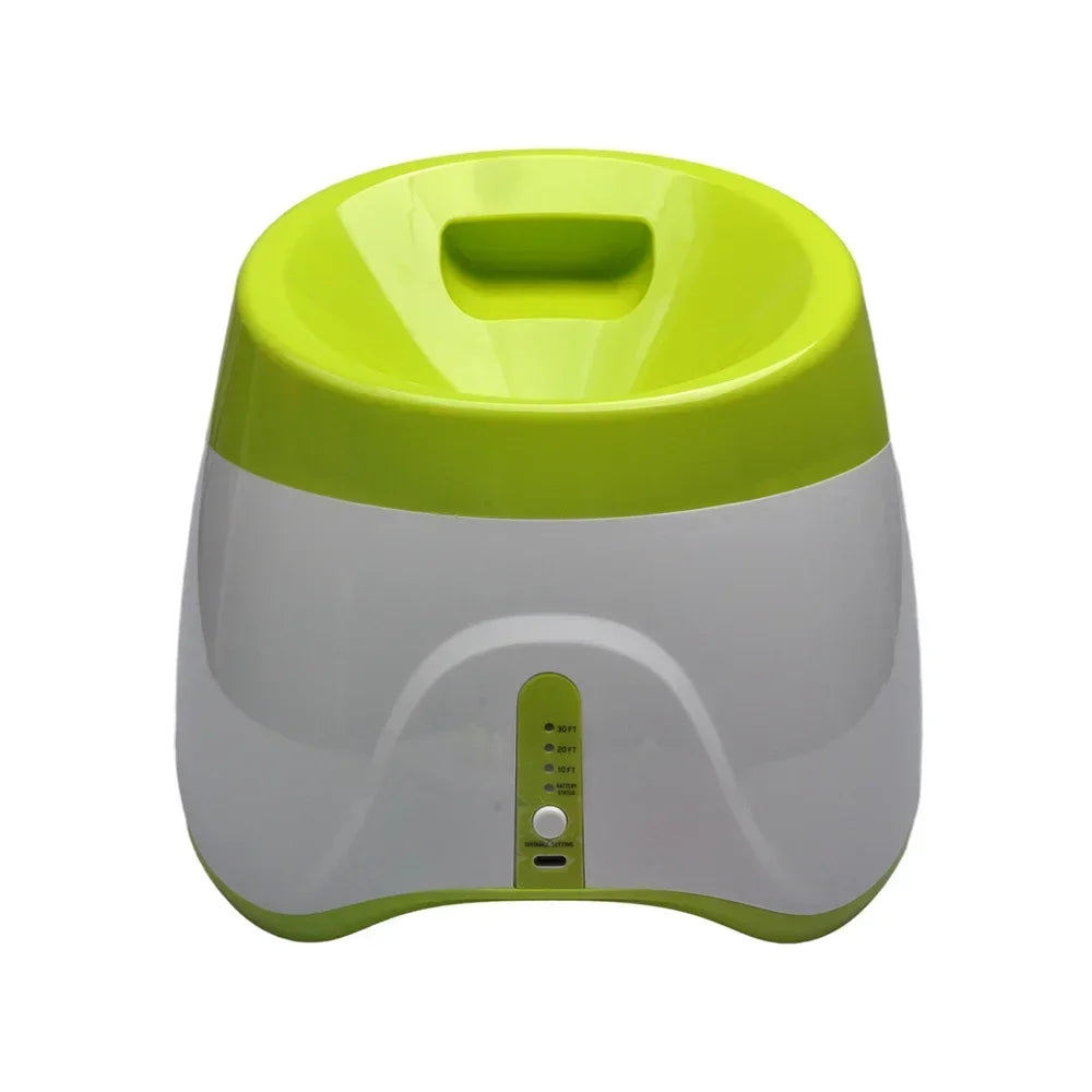 Juguete lanzador de pelotas para perros Productos para mascotas Juguetes para perros Mantener la salud de la mascota Lanzamiento automático 3 configuraciones de distancias Para jugar en interiores y exteriores
