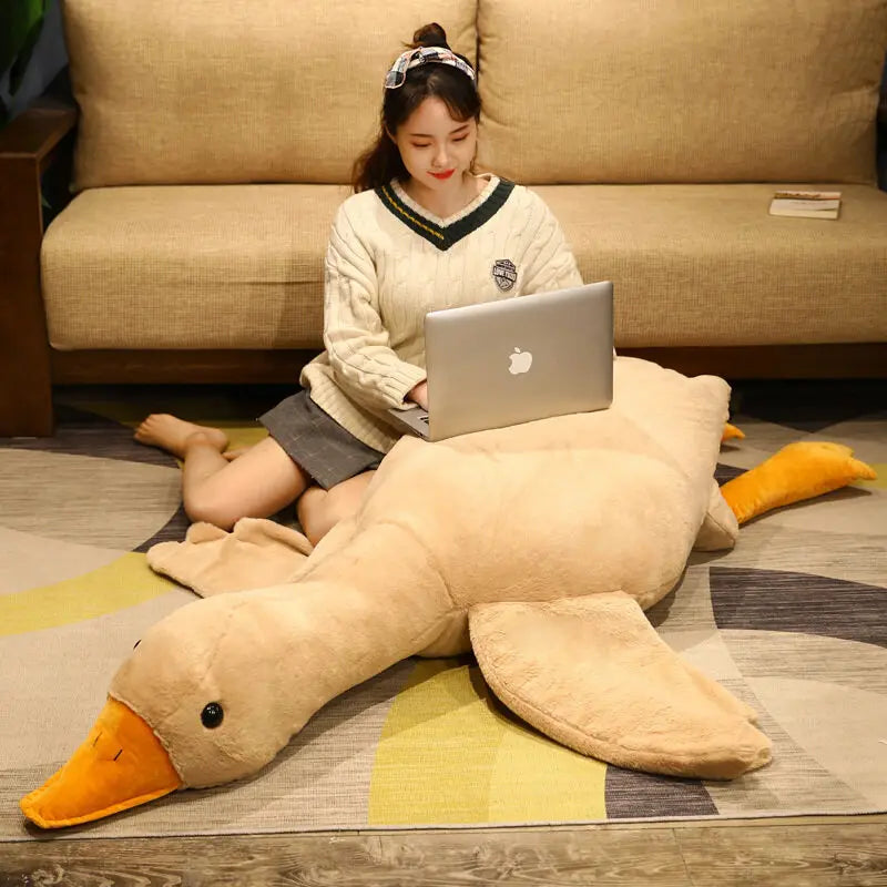 Pato gigante de peluche de ganso súper suave