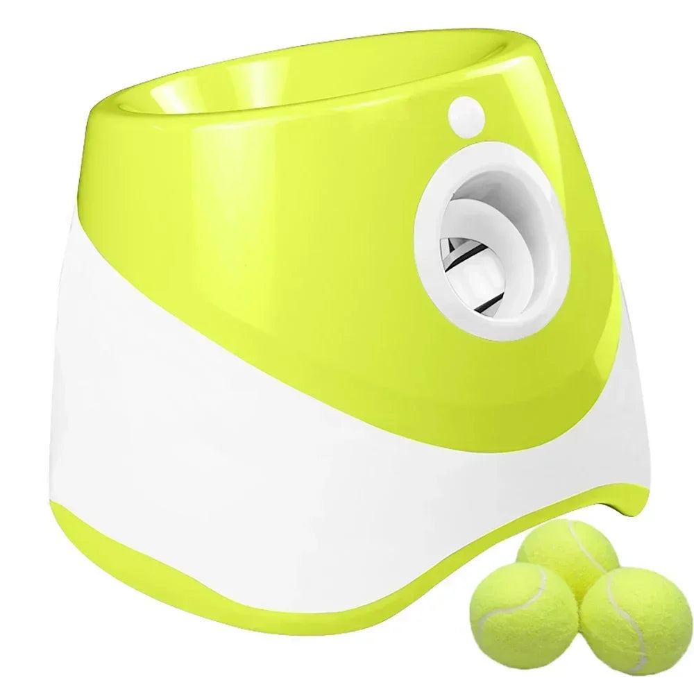 Juguete lanzador de pelotas para perros Productos para mascotas Juguetes para perros Mantener la salud de la mascota Lanzamiento automático 3 configuraciones de distancias Para jugar en interiores y exteriores