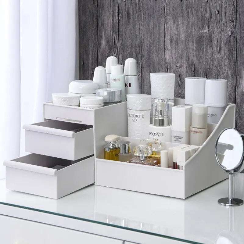 Nueva caja de almacenamiento de maquillaje con cajón