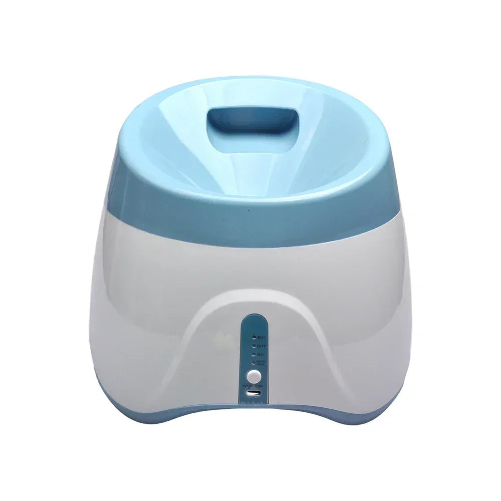 Juguete lanzador de pelotas para perros Productos para mascotas Juguetes para perros Mantener la salud de la mascota Lanzamiento automático 3 configuraciones de distancias Para jugar en interiores y exteriores