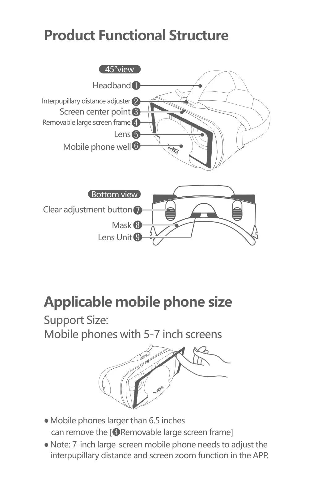 Gafas de realidad virtual 3D VR