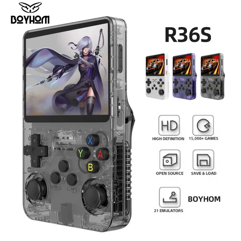Consola de videojuegos portátil retro BOYHOM R36S