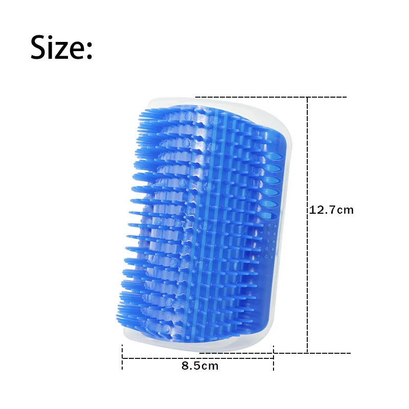 Cepillo y peine masajeador para el pelo de gatos, cepillo y peine para el pelo de gatos, productos de belleza para mascotas, limpieza facial, raspador para la picazón.