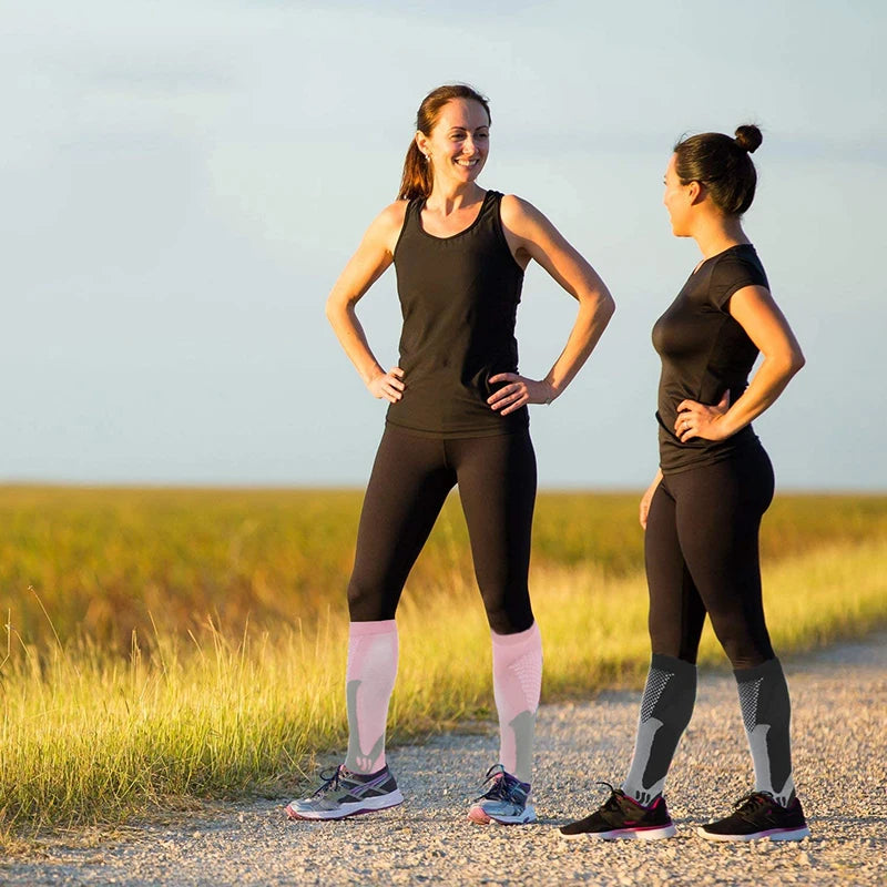 Calcetines de compresión deportiva Brothock Medical para hombre y mujer, 20-30 mmHg, para correr, enfermeras, venas varicosas, ciclismo, viajes