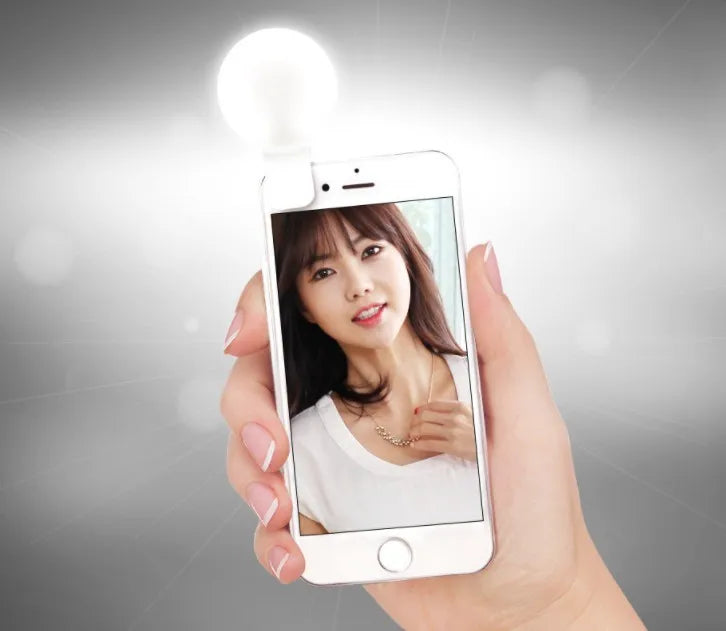 Universal Selfie Lamp Mobile Phone Lens Portable Flash Ring Luminous Ring Clip Light LED Selfie Light Makeup Lightings