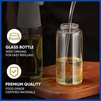 Botella pulverizadora de aceite de cocina, pulverizador de aceite de oliva para cocinar, 200/300/500 ml, botella pulverizadora neumática, dispensador de aceite en aerosol para barbacoa y fitness.
