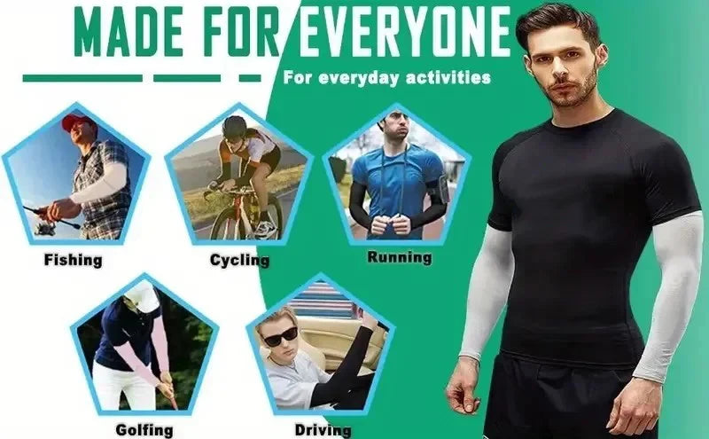 3 Pair of Breathable Sun Protection Sleeves - Breathable &amp; UV Protective Gear for Sports, Driving, &amp; Outdoor Adventures
