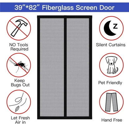Anti Mosquito Fly Curtains For Doors Screen Magnetic Mosquito Net Door Window Automatic Closing Mesh For Kitchen Living Room