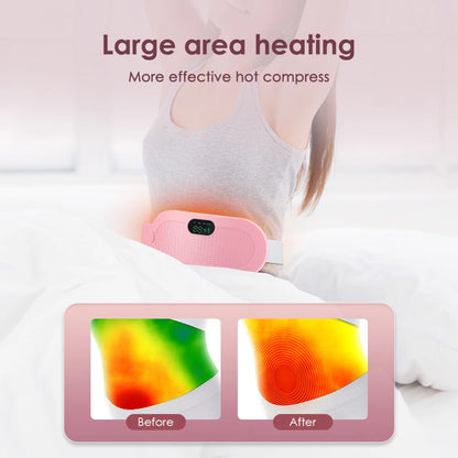 Alivio del dolor menstrual con almohadilla térmica