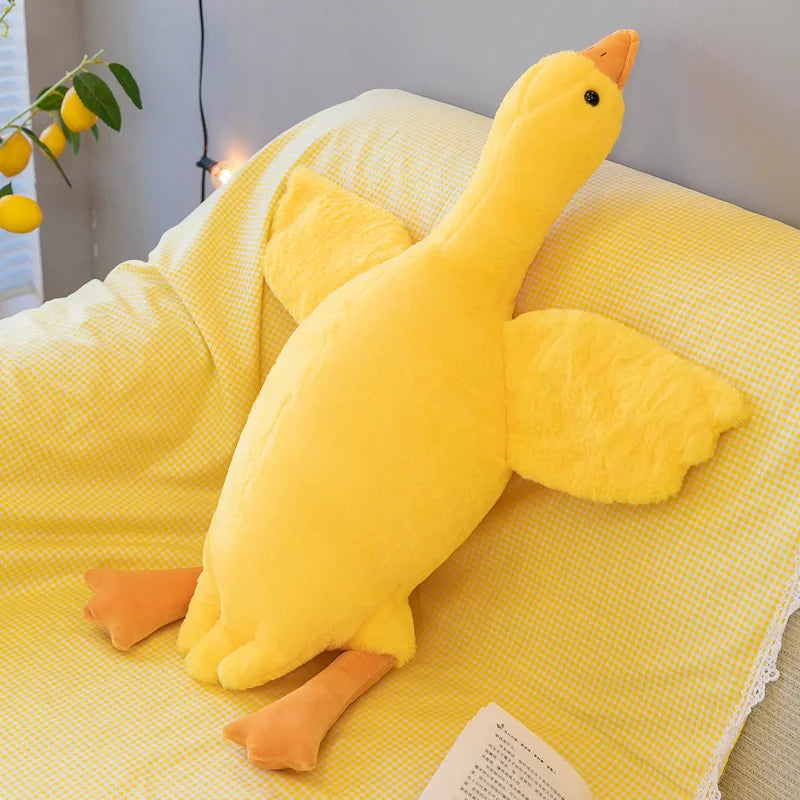 Pato gigante de peluche de ganso súper suave