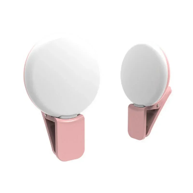 Universal Selfie Lamp Mobile Phone Lens Portable Flash Ring Luminous Ring Clip Light LED Selfie Light Makeup Lightings