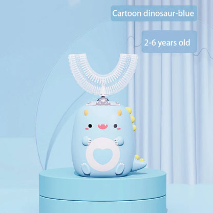 Cepillo de dientes eléctrico sónico en forma de U para niños