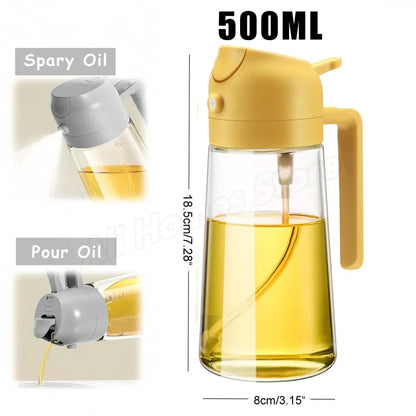Botella pulverizadora de aceite de cocina, pulverizador de aceite de oliva para cocinar, 200/300/500 ml, botella pulverizadora neumática, dispensador de aceite en aerosol para barbacoa y fitness.