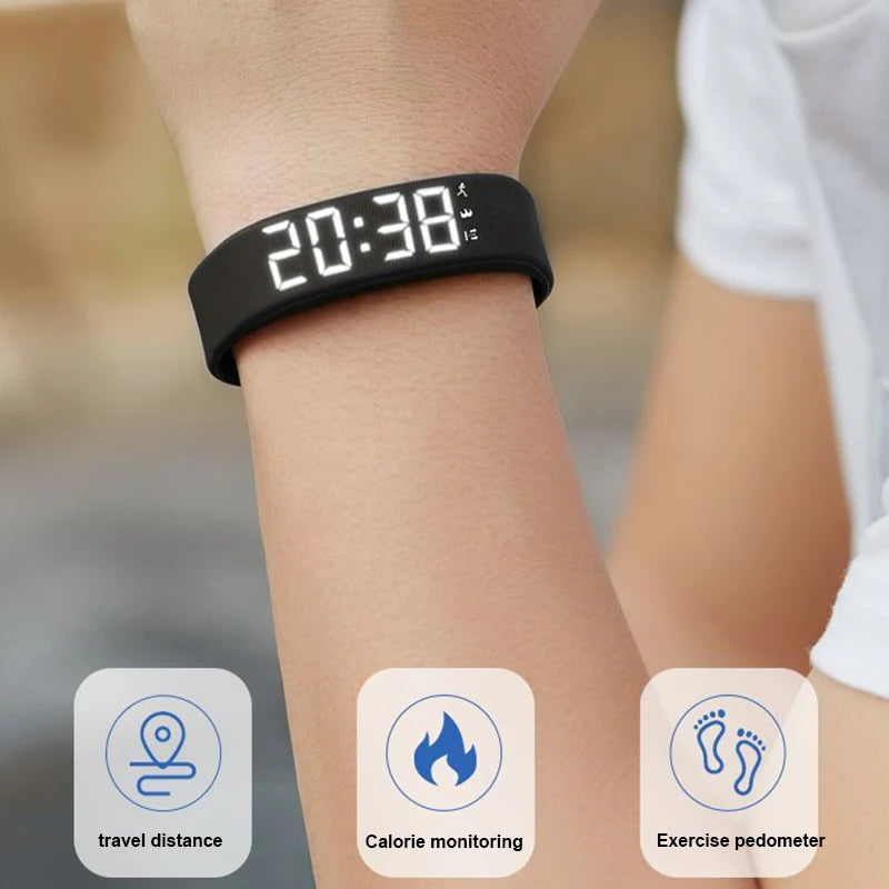 Pulsera inteligente LED digital resistente al agua