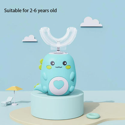Cepillo de dientes eléctrico sónico en forma de U para niños