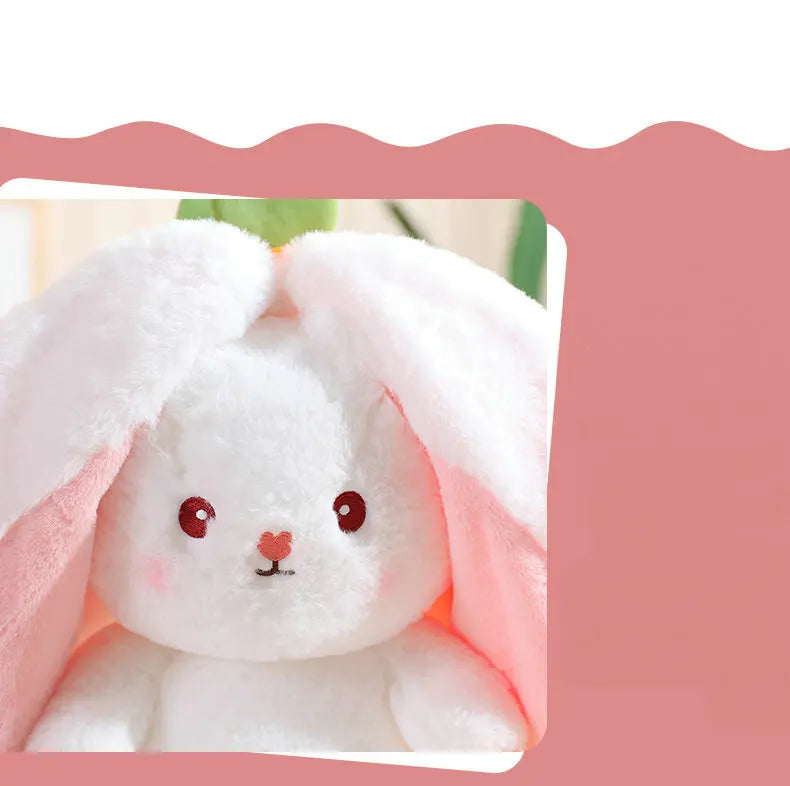 Peluche de conejo de zanahoria y fresa