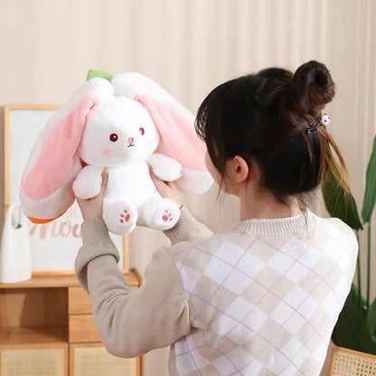 Peluche de conejo de zanahoria y fresa