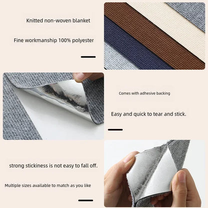 Alfombra autoadhesiva para rascar gatos, tablero para pared, antiarañazos, para sofá, bricolaje, protección para patas, afilable y recortable.