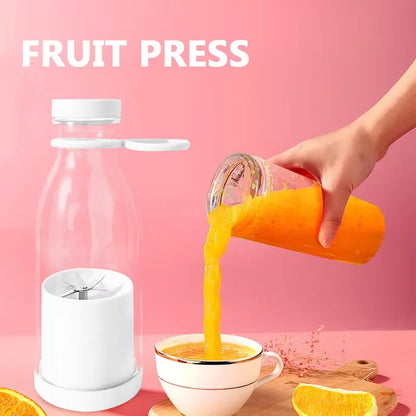 Exprimidor eléctrico USB de 40 W, 6 unidades, minilicuadora portátil, batidora de frutas, extractor, licuadora eléctrica rápida, máquina para hacer batidos y hielo.