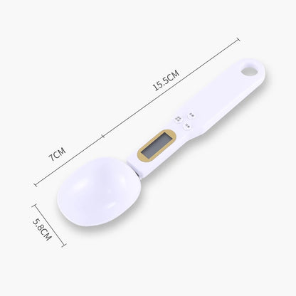 Báscula de cocina electrónica de 500 g y 0,1 g, LCD digital para medir harina, cuchara digital, miniherramienta de cocina para leche y café.