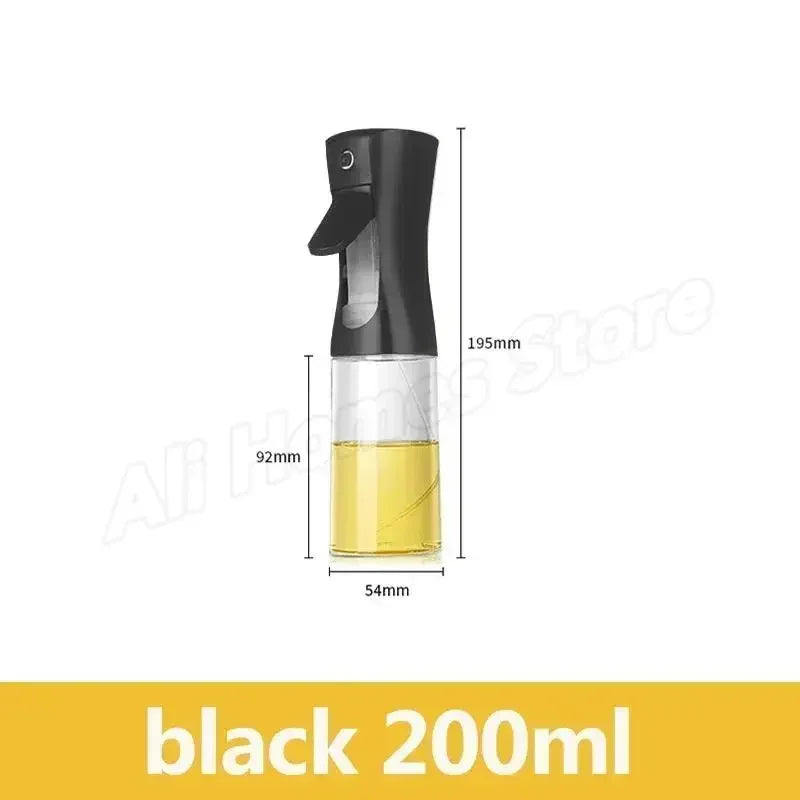 Botella pulverizadora de aceite de cocina, pulverizador de aceite de oliva para cocinar, 200/300/500 ml, botella pulverizadora neumática, dispensador de aceite en aerosol para barbacoa y fitness.