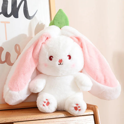 Peluche de conejo de zanahoria y fresa