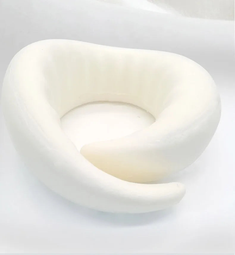 Almohada de viaje para el cuello con espuma viscoelástica en forma de U
