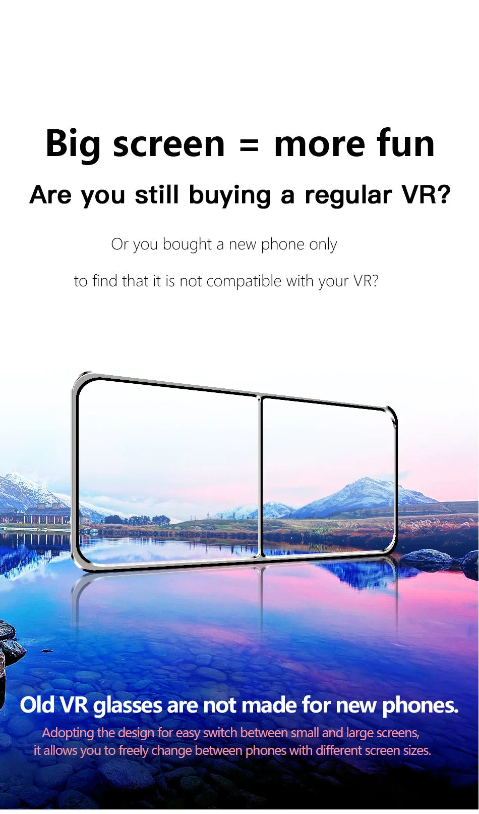 Gafas de realidad virtual 3D VR