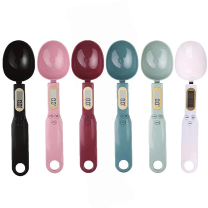 Báscula de cocina electrónica de 500 g y 0,1 g, LCD digital para medir harina, cuchara digital, miniherramienta de cocina para leche y café.