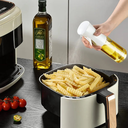 Botella pulverizadora de aceite de cocina, pulverizador de aceite de oliva para cocinar, 200/300/500 ml, botella pulverizadora neumática, dispensador de aceite en aerosol para barbacoa y fitness.