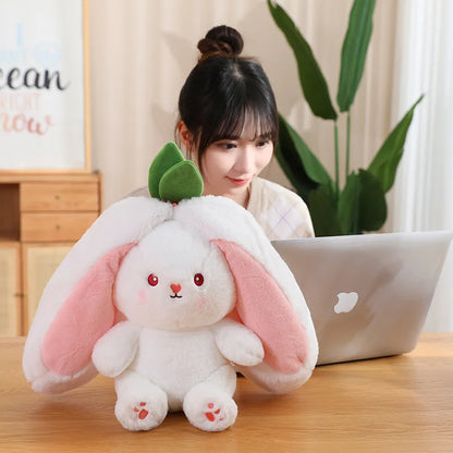 Peluche de conejo de zanahoria y fresa