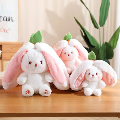 Peluche de conejo de zanahoria y fresa