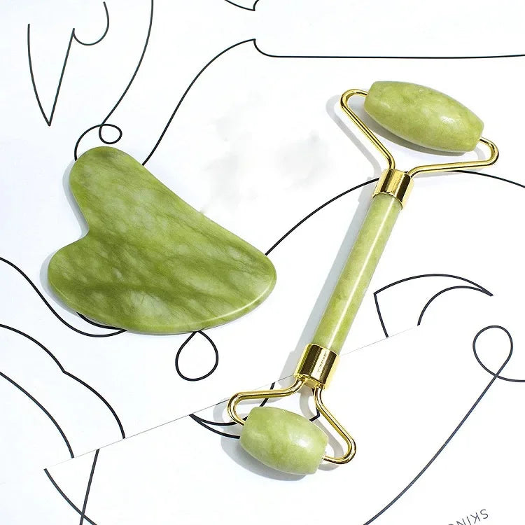 Rodillo de piedra facial Gua Sha para el rostro