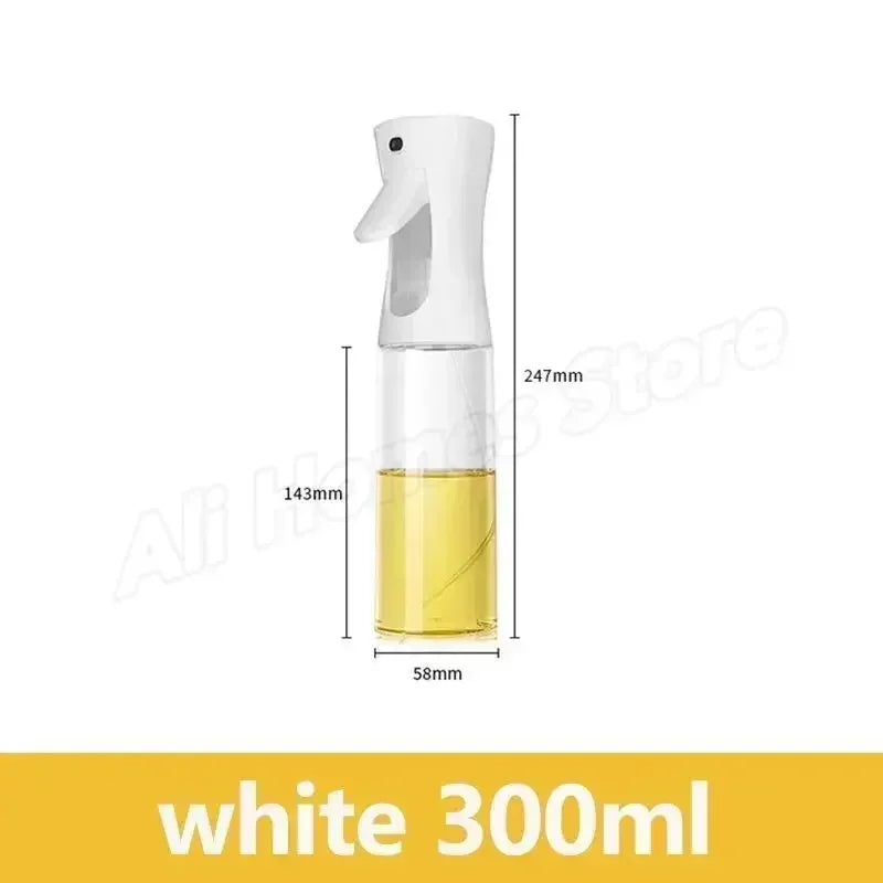 Botella pulverizadora de aceite de cocina, pulverizador de aceite de oliva para cocinar, 200/300/500 ml, botella pulverizadora neumática, dispensador de aceite en aerosol para barbacoa y fitness.