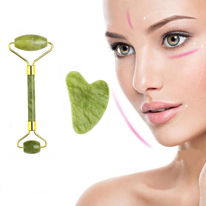 Rodillo de piedra facial Gua Sha para el rostro