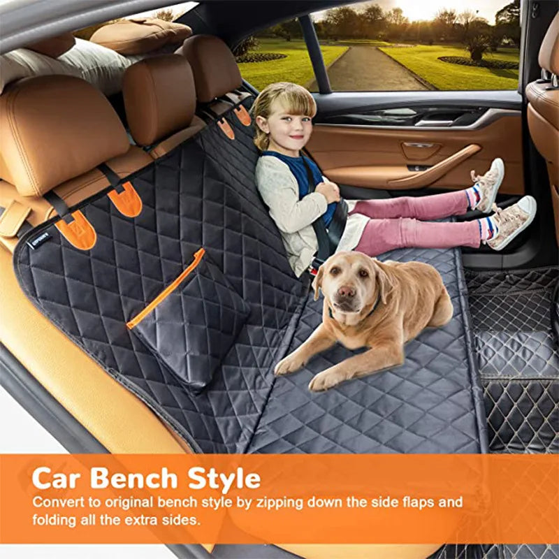Funda impermeable para asiento de coche de perro para viajes de mascotas