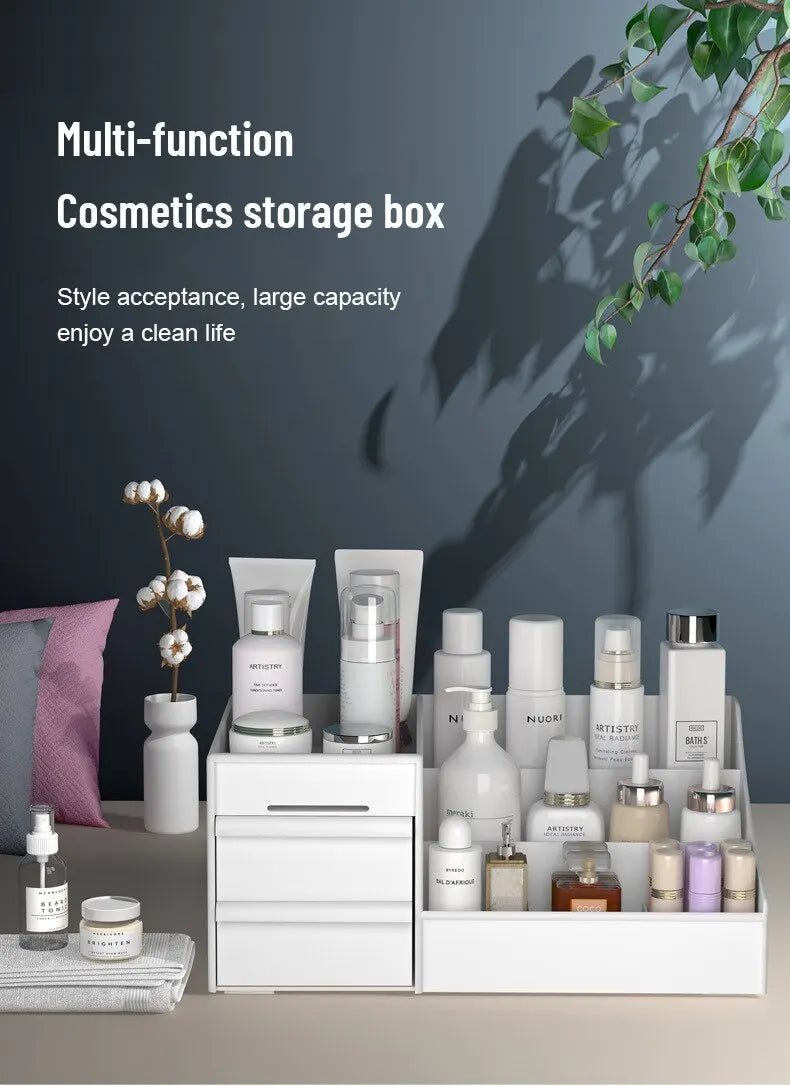 Nueva caja de almacenamiento de maquillaje con cajón