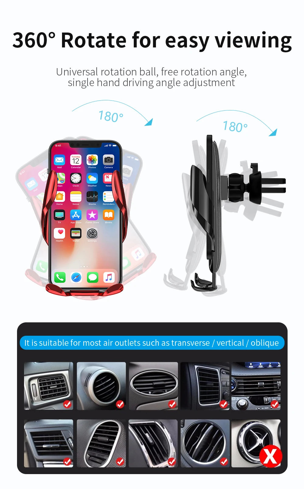 Soporte universal para teléfono de coche Gravity