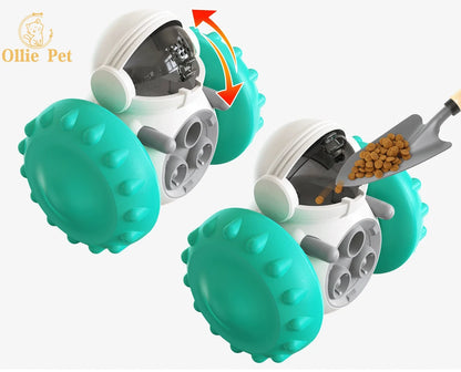 Juguete interactivo para perros, robot de vaso, comedero de comida lenta, dispensador de golosinas para cachorros y gatos, suministros para perros, entrenamiento intelectual.