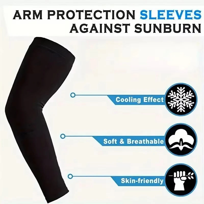 3 Pair of Breathable Sun Protection Sleeves - Breathable &amp; UV Protective Gear for Sports, Driving, &amp; Outdoor Adventures