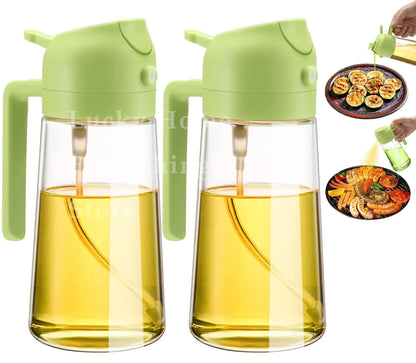 Botella pulverizadora de aceite de cocina, pulverizador de aceite de oliva para cocinar, 200/300/500 ml, botella pulverizadora neumática, dispensador de aceite en aerosol para barbacoa y fitness.