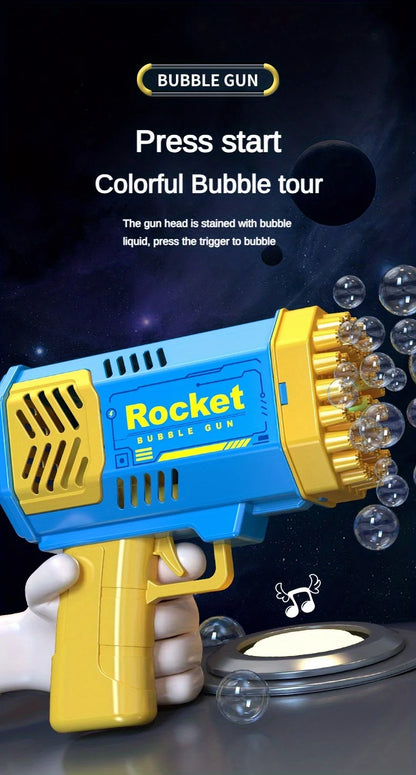 Pistola de burbujas automática eléctrica con luz LED