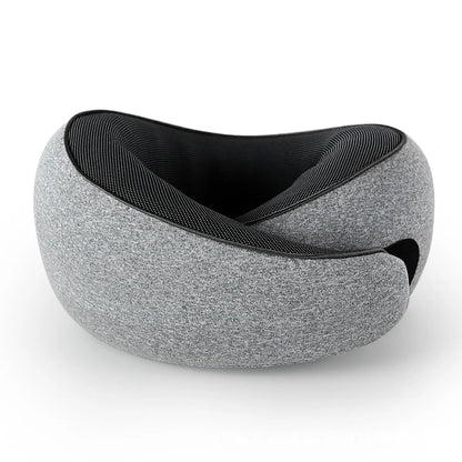 Almohada de viaje para el cuello con espuma viscoelástica en forma de U