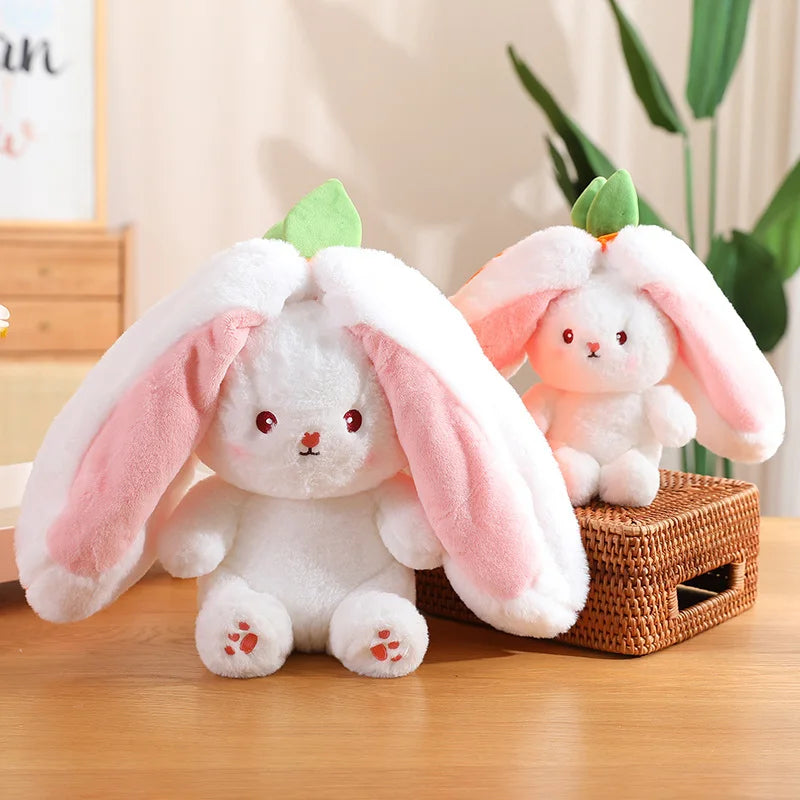 Peluche de conejo de zanahoria y fresa