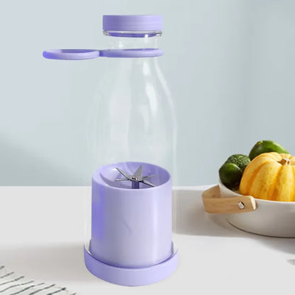 Exprimidor eléctrico USB de 40 W, 6 unidades, minilicuadora portátil, batidora de frutas, extractor, licuadora eléctrica rápida, máquina para hacer batidos y hielo.
