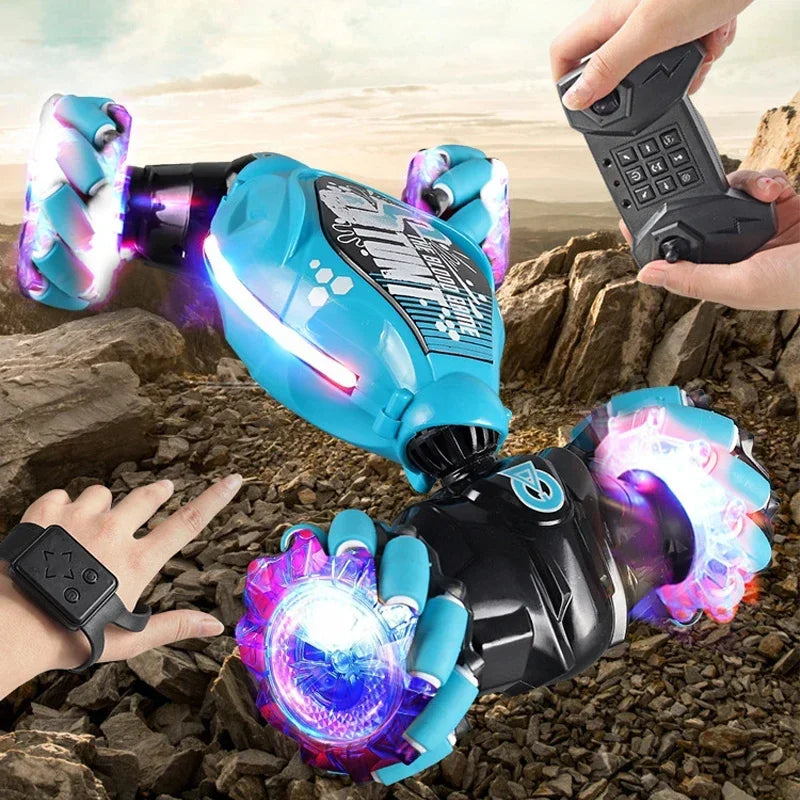 Coches eléctricos LED de acrobacias de escalada con control remoto