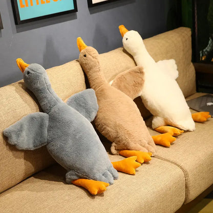 Pato gigante de peluche de ganso súper suave